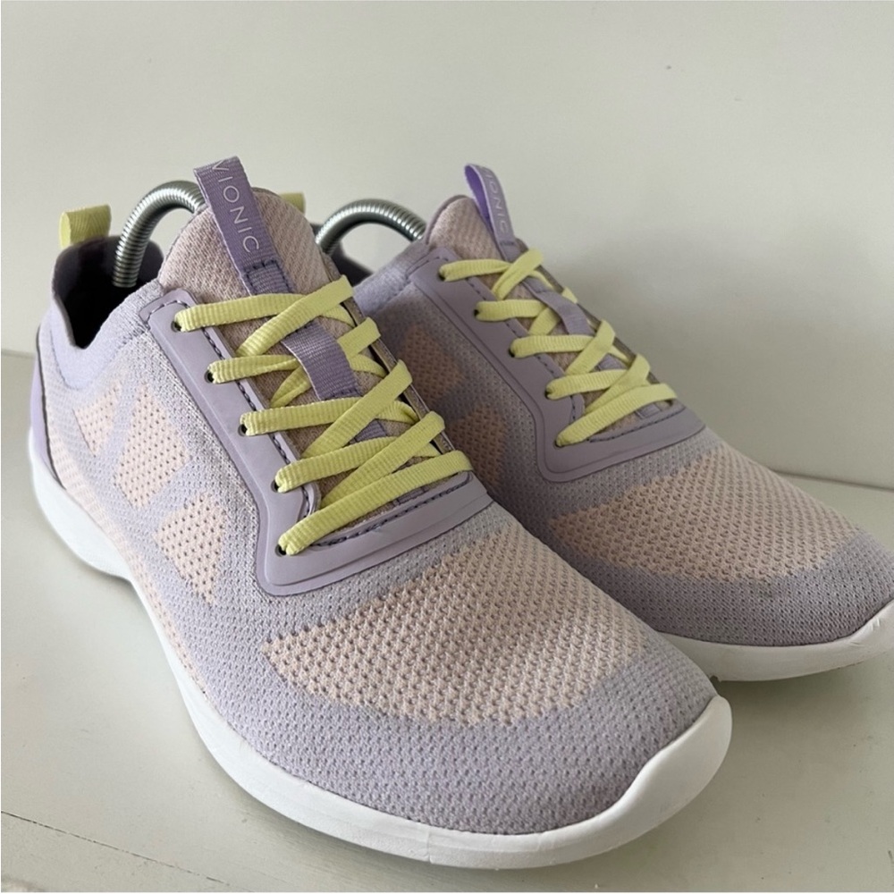 Vionic Purple and Yellow Sneakers Lightweight Breathable Design